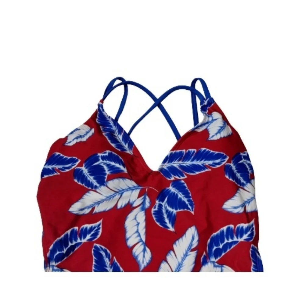 Indigo Rein Strappy Back One-Piece Swimsuit L